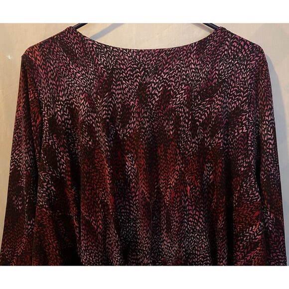 SUSAN GRAVER Liquid Knit Layered Purple Multi Tunic Whimsigoth Boho Women's 2X - Picture 7 of 8